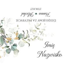 Winietki na stół Eukaliptus - wzór 1