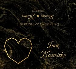 Winietki na stół Marmurkowa- wzór 1