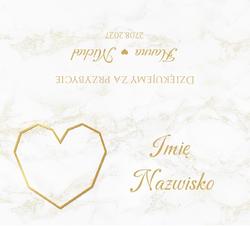 Winietki na stół Marmurkowa- wzór 2