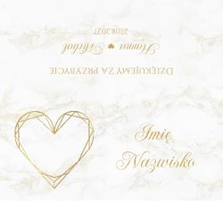 Winietki na stół Marmurkowa- wzór 8