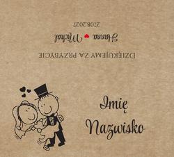 Winietki na stół Ludki - wzór 11