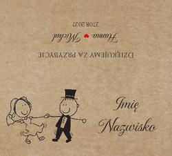 Winietki na stół Ludki - wzór 12