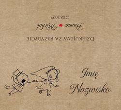 Winietki na stół Ludki - wzór 14