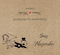 Winietki na stół Ludki - wzór 15