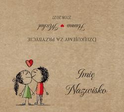 Winietki na stół Ludki - wzór 16