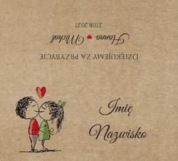 Winietki na stół Ludki - wzór 17