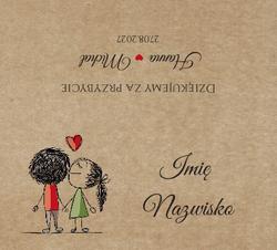 Winietki na stół Ludki - wzór 18