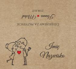 Winietki na stół Ludki - wzór 21