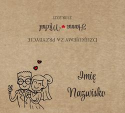 Winietki na stół Ludki - wzór 25