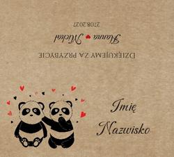 Winietki na stół Ludki - wzór 26