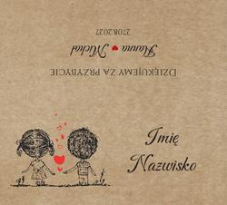 Winietki na stół Ludki - wzór 27