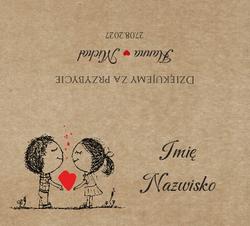 Winietki na stół Ludki - wzór 28