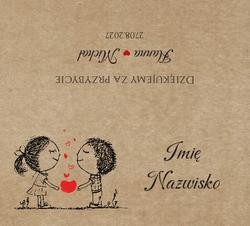 Winietki na stół Ludki - wzór 32