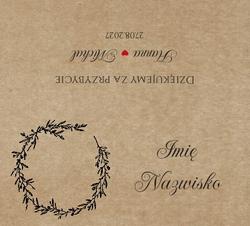 Winietki na stół Nastia - wzór 1