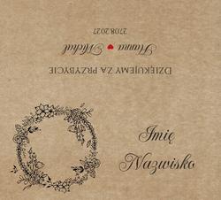 Winietki na stół Nastia - wzór 2