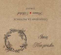 Winietki na stół Nastia - wzór 2