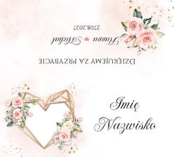 Winietki na stół Dalia - wzór 3