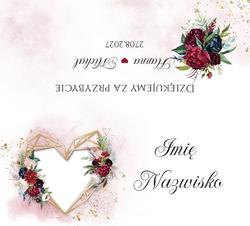 Winietki na stół Dalia - wzór 8