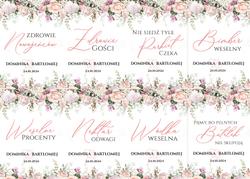 Naklejki na butelki Rose - wzór 2