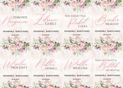 Naklejki na butelki Rose - wzór 4