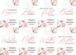 Naklejki na butelki Rose - wzór 5