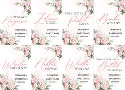 Naklejki na butelki Rose - wzór 6