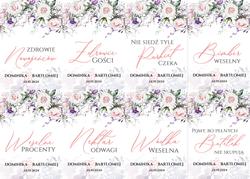 Naklejki na butelki Anna - wzór 1