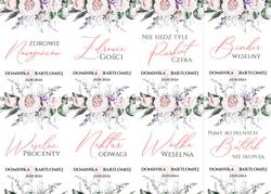 Naklejki na butelki Anna - wzór 3