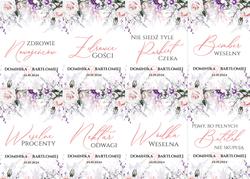 Naklejki na butelki Anna - wzór 4