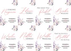 Naklejki na butelki Anna - wzór 6