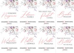 Naklejki na butelki Anna - wzór 5