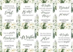 Naklejki na butelki Gipsówka - wzór 1