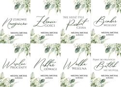 Naklejki na butelki Gipsówka - wzór 5