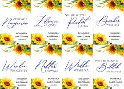 Naklejki na butelki Amanda - wzór 3