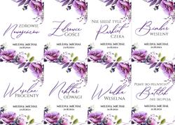 Naklejki na butelki Amanda - wzór 4