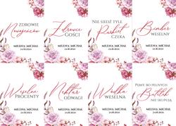 Naklejki na butelki Amanda - wzór 5