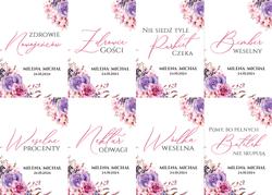 Naklejki na butelki Amanda - wzór 6