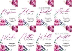 Naklejki na butelki Amanda - wzór 7