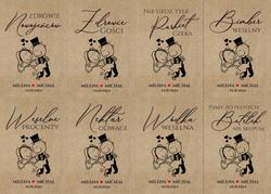 Naklejki na butelki Ludki - wzór 13