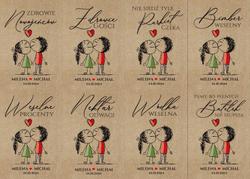 Naklejki na butelki Ludki - wzór 25