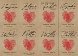 Naklejki na butelki Ludki - wzór 26