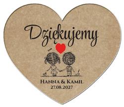 Magnesy z podziękowaniem Ludki - wzór 4