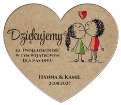 Magnesy z podziękowaniem Ludki - wzór 8