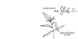 Złocone zaproszenia Ofelia4 - wzór 10