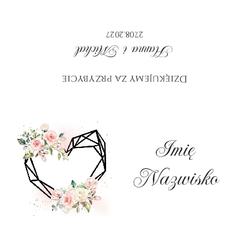 Złocone winietki na stół Ariana2 - wzór 1