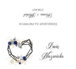 Złocone winietki na stół Ariana2 - wzór 3