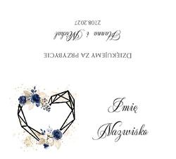 Złocone winietki na stół Ariana2 - wzór 3