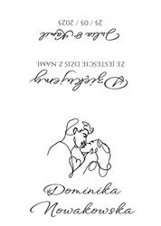 Złocone winietki Freja - wzór 4