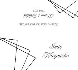 Złocone winietki na stół Ofelia3  - wzór 2