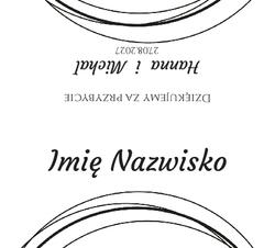 Złocone winietki na stół Ofelia3  - wzór 3